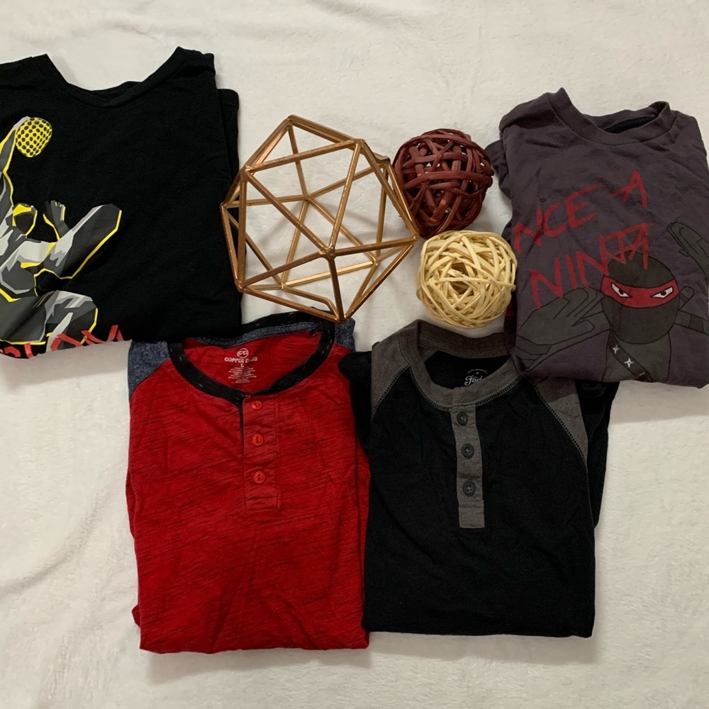 BUNDLE boys shirts (4)
